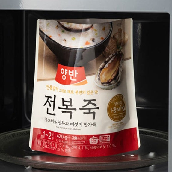 韓國東遠即食粥高麗參、雞、鮑魚粥 고려인삼전복삼계죽 Korea Dongwon Instant Congee Chicken Abalone with Korean Ginseng Rice Porridge 420g