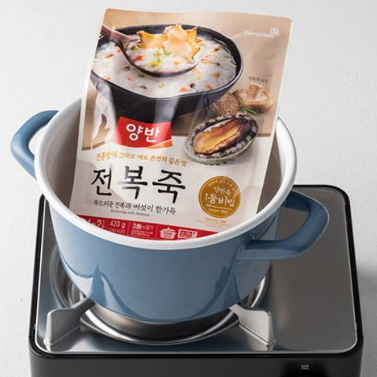韓國東遠即食粥花甲粥 백합죽 Korea Dongwon Instant Congee Venus Clam Rice Porridge 420g