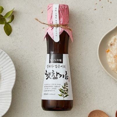 韓國 JIRISANCHEORUM 100% 頂級初榨純芝麻油 Korean JIRISANCHEORUM Premium 100% Sesame Oil 160ml
