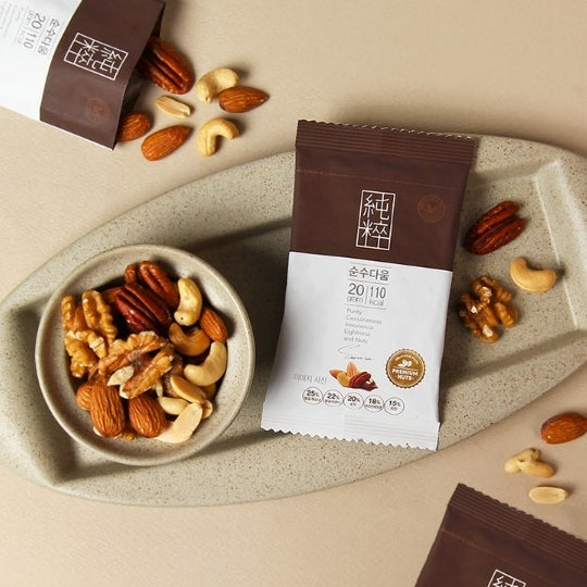 韓國Mountain & Field啡色純粹版每日果仁日常堅果 10包 Korea Mountain & Field Brown Pure One Day Nuts Pocket Nuts 10 Bags