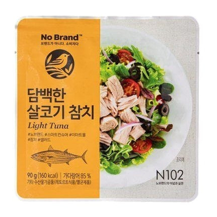 韓國No Brand 油浸吞拿魚 90g Korean No Brand Light Tuna in Oil 90g N102