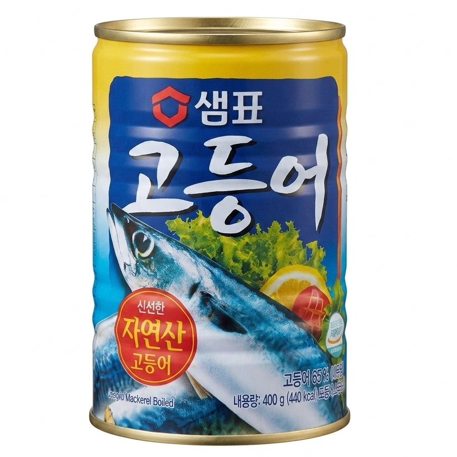 韓國 膳府 鹽水浸 野生鯖魚 Korean Sempio Mackerel Boiled (Wild Caught) 400g