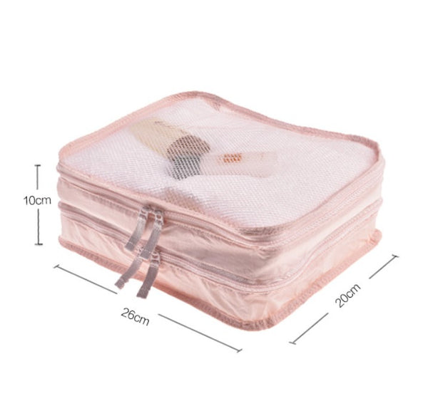 超輕  雙層  旅行收纳包 衣服分隔袋 Ultralight Double Layer Travel Clothes Divider Organizer Bag <hm0017>
