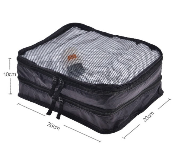 超輕  雙層  旅行收纳包 衣服分隔袋 Ultralight Double Layer Travel Clothes Divider Organizer Bag <hm0017>