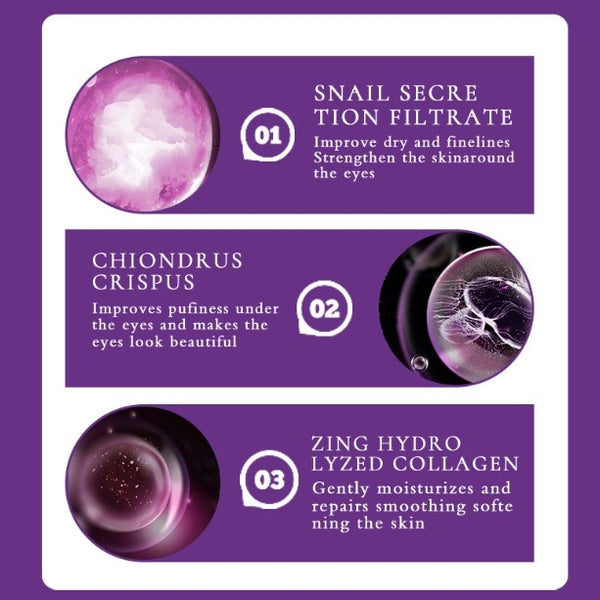 蝸牛重組膠原蛋白啫喱眼膜 Snail Reorganize Collagen Eye Treatment Mask (60pcs) <hm0595>