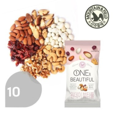 韓國Mountain & Field美麗版每日果仁日常堅果 10包 (code: 0394) Korean one day beautiful nuts pocket nuts 10 bags (code: 0394)