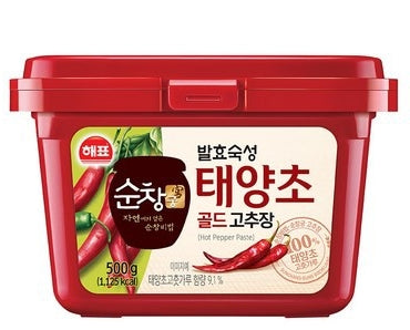 韓國三祖海牌金辣椒醬 500g Korean SAJO Haepyo Sunchanggung Taeyangcho Gold Gochujang Hot Pepper Paste Chili Sauce 500g
