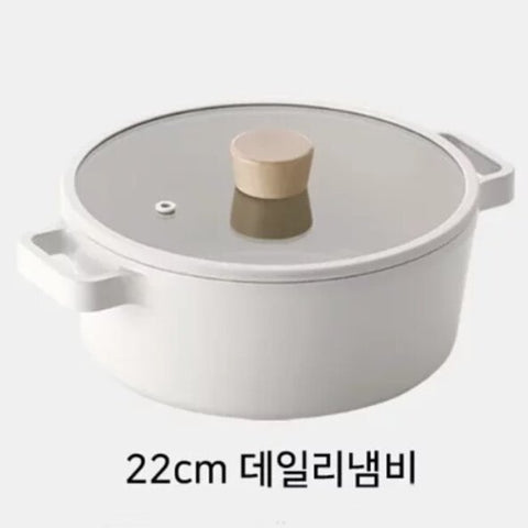 韓國 Fika 22cm 煲連蓋 2.6L (適用於電磁爐/明火) Korea Fika Cast Aluminum stockpot 22cm (Suitable for all heat sources and IH)