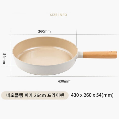 韓國 Fika 26cm 平底鑊 (適用於電磁爐/明火) Korea Fika 26cm Frying Pan (Suitable for all heat sources and IH)
