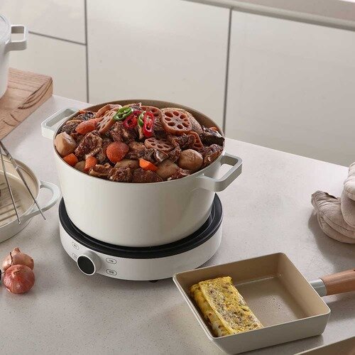 韓國 Fika 26cm 意大利粉煲連蓋 5.4L (適用於電磁爐/明火) Korea Fika 26m Pasta Pot with lid 5.4L (Suitable for all heat sources and IH)