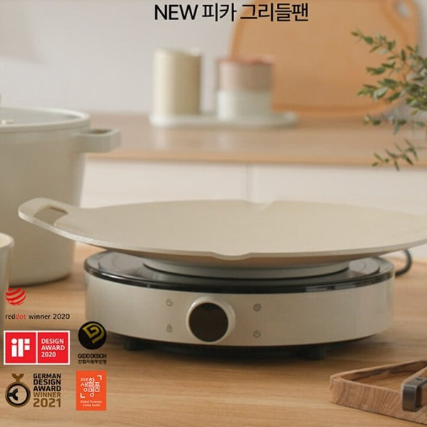 韓國 Fika 烤盤 33cm (適用於電磁爐/明火) 連收納袋 Korea Fika Gridlepan 33cm (Suitable for all heat sources and IH) with Storage Bag