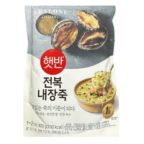 韓國CJ Hetbahn (前品牌名CJ bibigo) 即食粥 鮑魚內臟粥 420g Korean CJ Hetbahn Instant Congee Abalone Viscera Congee 420g