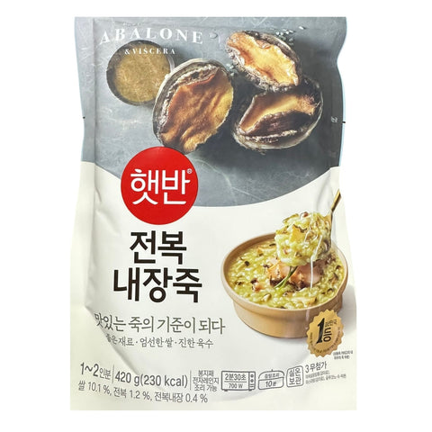 韓國CJ Hetbahn (前品牌名CJ bibigo) 即食粥 鮑魚內臟粥 420g Korean CJ Hetbahn Instant Congee Abalone Viscera Congee 420g