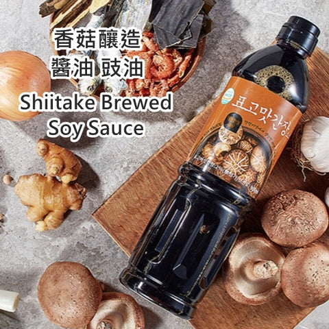 韓國BB Food香菇釀造醬油 豉油 Korea BB Food Shiitake Mushrooms Brewed Soy Sauce 900ml 표고 맛간장 소스