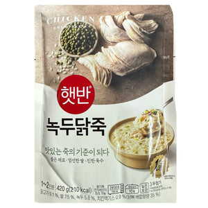 韓國CJ Hetbahn (前品牌名CJ bibigo) 即食粥 綠豆雞肉粥 420g Korean CJ Hetbahn Instant Congee Mung bean chicken Congee 420g