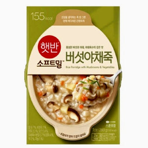 韓國CJ 即食粥 蘑菇蔬菜粥 280g Korean CJ Instant Congee Rice Porridge with Mushrooms & Vegetables 280g