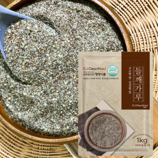 韓國清淨食品100%紫蘇籽粉 粗粒 Korean Chung Jung Food 100% Perilla Seed Powder Coarse Grain 1kg