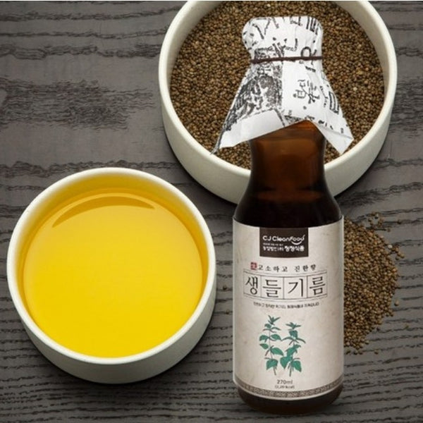 韓國CJ Clean Food冷壓紫蘇油 Korean CJ Clean Food100% Pure Cold-Pressed Perilla Oil 270ml