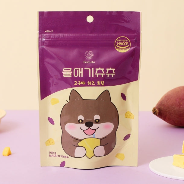 韓國 Dear Labs 山羊奶 零食粒粒 (紅薯芝士 / 士多啤梨)  Korea Dear Labs Ｇoat Ｍilk Snacks (Sweet Potato Cheese / Strawberry Flavor) 100g