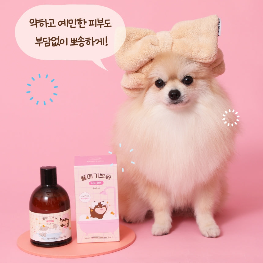 韓國 Dear Labs 納米蓬鬆寵物洗護沖涼液 白皂香｜貓狗適用 300ml