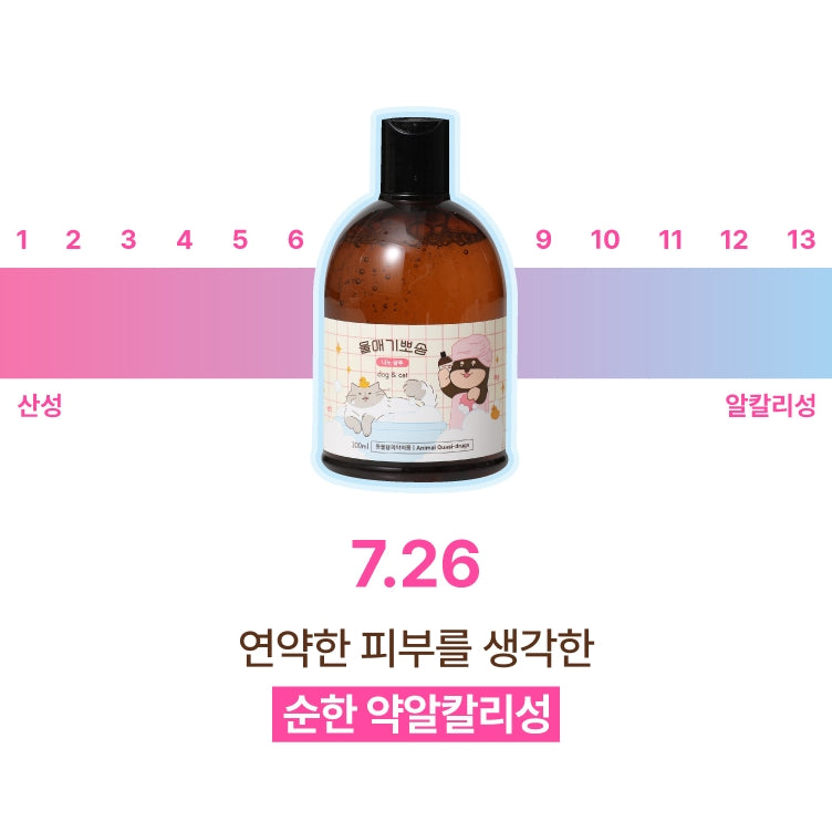 韓國 Dear Labs 納米蓬鬆寵物洗護沖涼液 白皂香｜貓狗適用 300ml