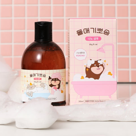韓國 Dear Labs 納米蓬鬆低敏洗護沖涼液 白皂香味 (寵物 貓狗合用) Korea Dear Labs Nano Fluffy Shampoo Shower Gel (Pet Cat Dog) 300ml