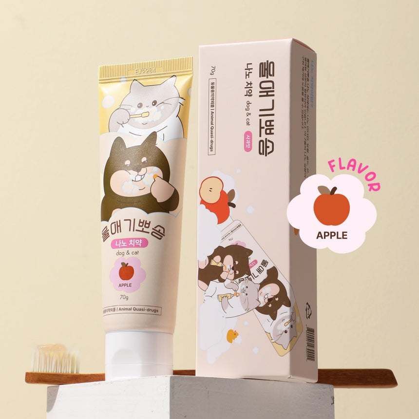 韓國 Dear Labs 蘋果味納米牙膏 (貓狗合用)  Korea Dear Labs Nano Toothpaste Apple Flavor (Suitable for cats & dogs) 70g