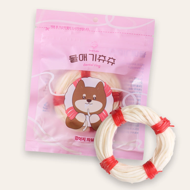 韓國 Dear Labs 潔齒環 清潔牙線 (狗合用)  Korea Dear Labs Dental Ring Line (Suitable for dogs) 25g