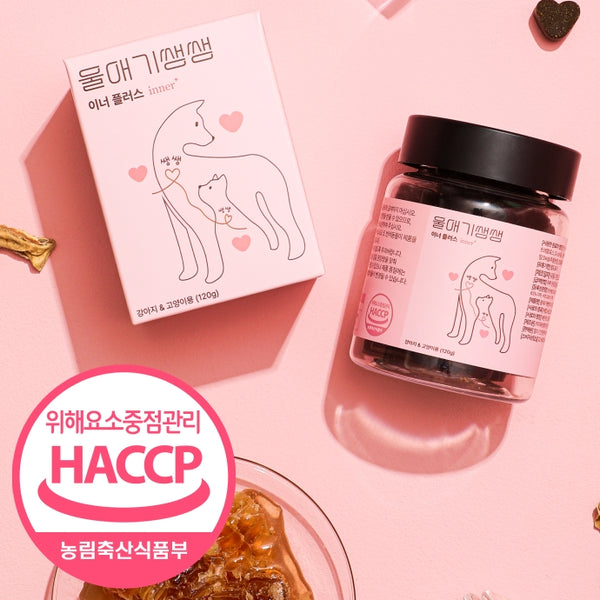 韓國 Dear Labs 綜合營養素 呼吸系統、腎臟、心臟和肝臟 (寵物 貓狗合用) Korea Dear Labs Comprehensive Nutrients Snack Inner+ 120g