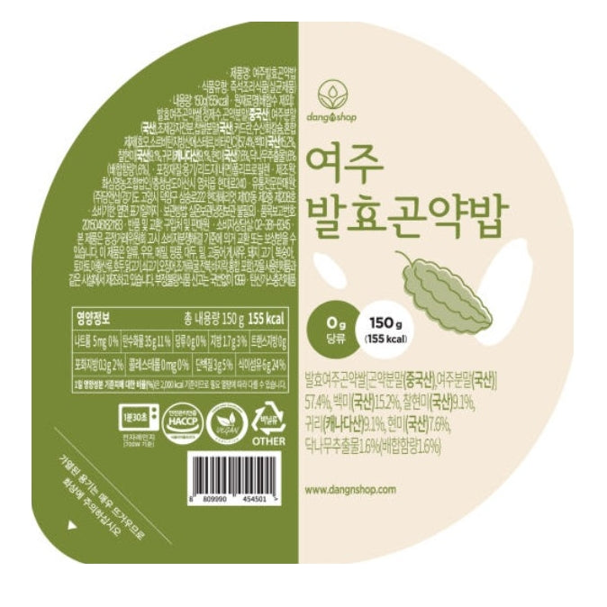 韓國 dongnshop 苦瓜發酵蒟蒻飯 即食飯 Korean dongnshop Bitter Gourd Fermented Konjac Instant Rice 150g