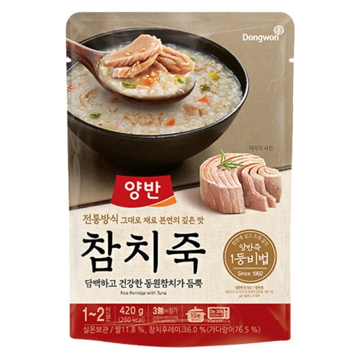 韓國東遠即食粥吞拿魚粥 참치죽 Korea Dongwon Instant Congee Tuna Rice Porridge 420g
