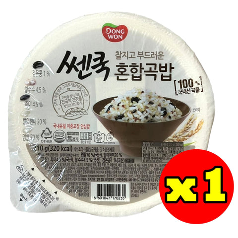 韓國東遠即食健康飯 210g 包括白米, 糙米, 高粱米, 紫米 黑豆 Korean Dong Won Instant Multigrains Rice 210g