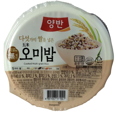 韓國東遠韓國國產 五色糙米飯 雜糧米飯 即食飯 Korean Dongwon Instant Rice Cooked Multi-Grain Rice 130g