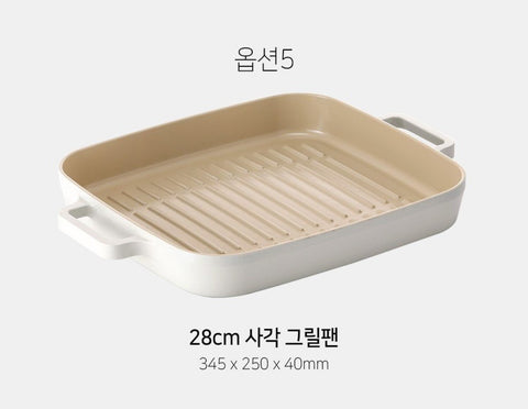 韓國 Fika 28cm 烤盤 焗盤 (長方) (適用於電磁爐/明火) Korea Fika 28cm bakeware rectangle (Suitable for all heat sources and IH)