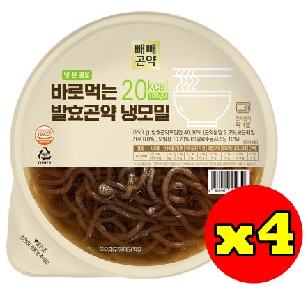 韓國 GOGONAC 發酵蒟蒻麥麵 即食麵 Korean GOGONAC Instant Fermented Konjac Buckwheat Noodles 350g x4