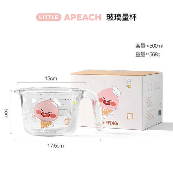 KAKAO FRIENDS 玻璃量杯 煮食烘焙用 500ml Glass Measuring Cup (For Cooking & Baking) 500ml <Kakao_0002>