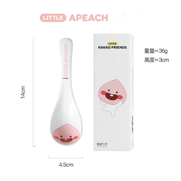 KAKAO FRIENDS 陶瓷 匙羹 湯匙 勺子 Ceramic Spoon <Kakao_0004>