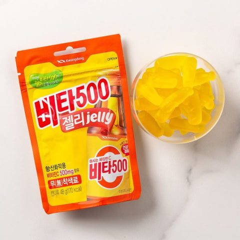 韓國 Kwangdong 維他500 啫喱軟糖 48g Korean Kwangdong Vita500 Jelly Candy 48g