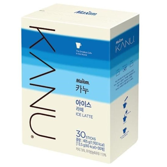韓國Kanu冰拿鐵 即沖咖啡 13.5g x30 Korean Kanu Ice Latte Instant Coffee 13.5g x30