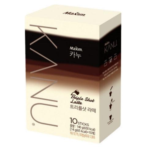 韓國Kanu三倍濃縮拿鐵咖啡 即沖咖啡 14g x10條 Korean Kanu Triple Shot Latte Instant Coffee 14g x10T