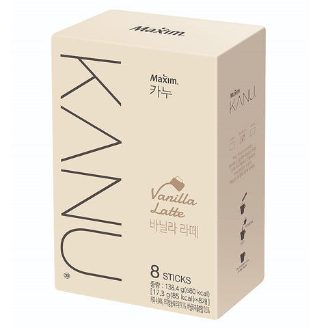 韓國Kanu雲尼拿拿鐵 即沖咖啡 17.3g x8 Korean Kanu Vanilla Latte Instant Coffee 17.3g x8