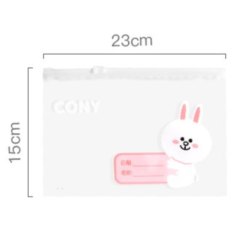 LINE FRIENDS 拉鏈式 食物保鮮 密實袋 Easy Zipper Food Sealed Storage Bag <LINE_0025>