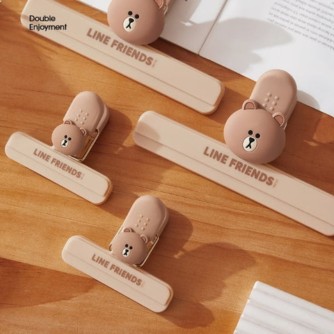 LINE FRIENDS 包裝食物封口 Packing Sealing Food Clip <LINE_0075>
