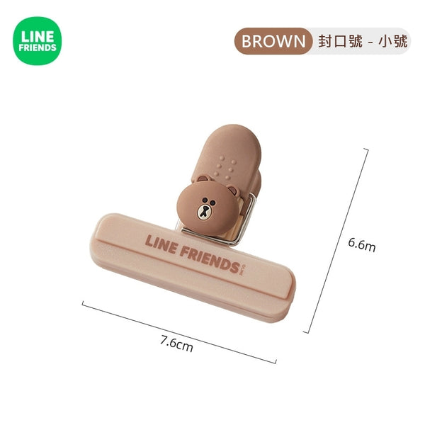 LINE FRIENDS 包裝食物封口 Packing Sealing Food Clip <LINE_0075>