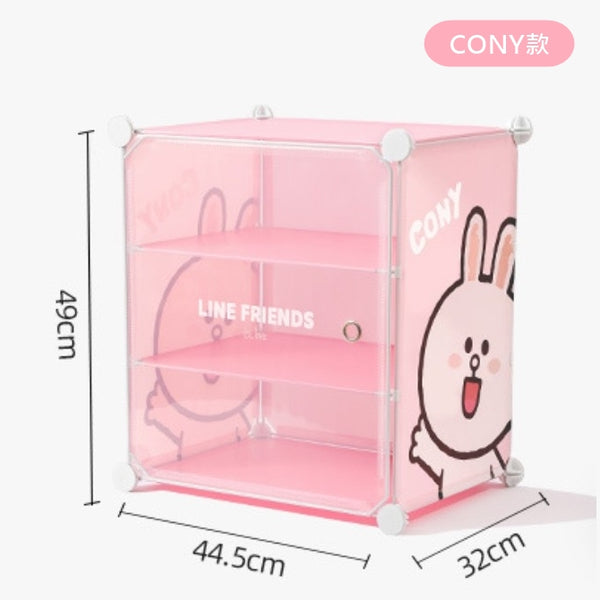 LINE FRIENDS 多用途 折疊收納盒 鞋架 Folding Storage Shoe Rack Box <LINE_0080>