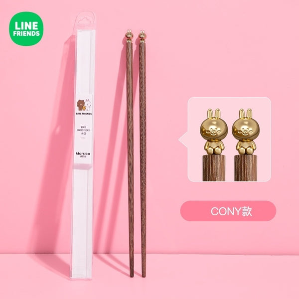 LINE FRIENDS 造型木筷子 Wooden Chopsticks <LINE_0081>