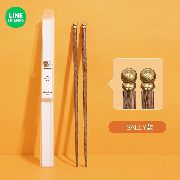 LINE FRIENDS 造型木筷子 Wooden Chopsticks <LINE_0081>