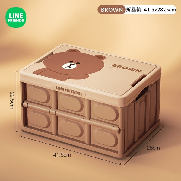 LINE FRIENDS 儲物箱 收納箱 (適用於戶外、露營、後車箱、家居) 儲物箱 收納箱 (適用於戶外、露營、後車箱、家居) <LINE_0085>