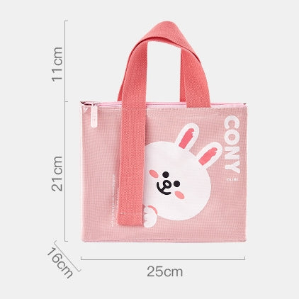 LINE FRIENDS PVC膠面 手提便當包 帶飯袋 PVC Surface Lunch Bag <LINE_0088>