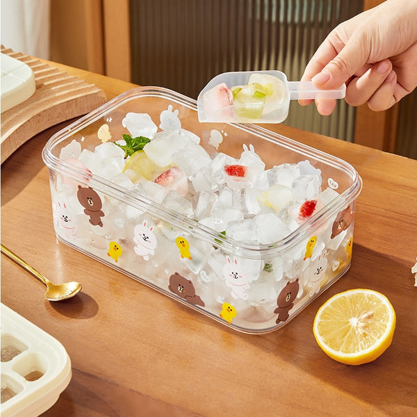 LINE FRIENDS 冰格 方形冰盒 水果冰塊模具 Ice Cube Tray Box <LINE_0097>